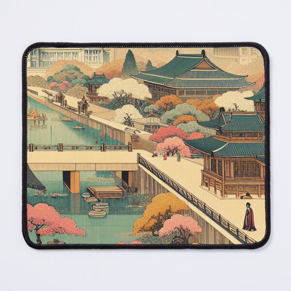 Item preview, Chandigarh Capitol Complex Ukiyo-e Japanese Style Indian Architecture Art designed and sold by Vandy Fullam.