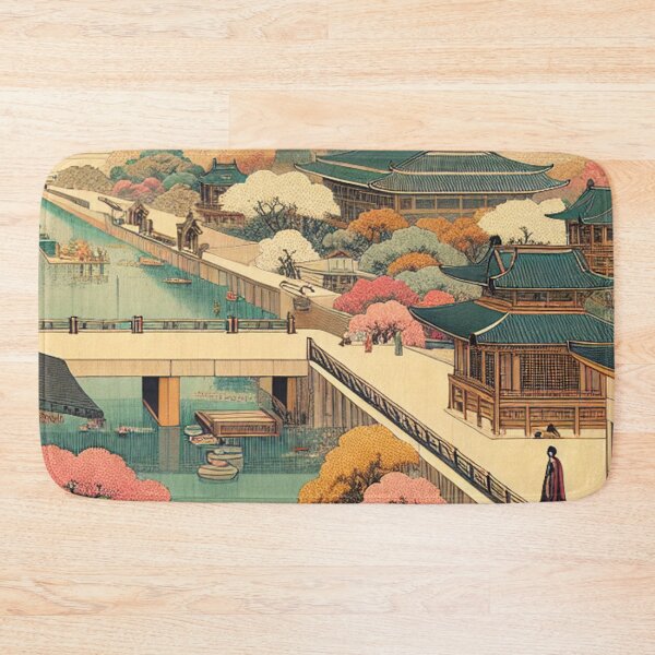 Item preview, Chandigarh Capitol Complex Ukiyo-e Japanese Style Indian Architecture Art designed and sold by Vandy Fullam.