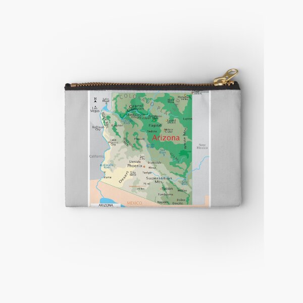 Item preview, Arizona Map – Deserts, Mountains & Rivers designed and sold by WorldAtlas.com.