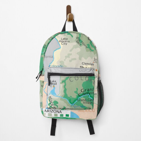 Item preview, Arizona Map – Deserts, Mountains & Rivers designed and sold by WorldAtlas.com.