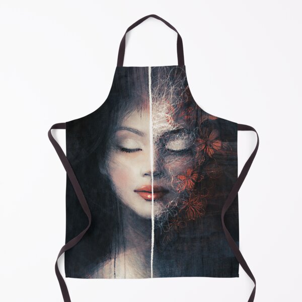 Artikelvorschau, Split Identity Floral Fade hand drawn Original Portrait entworfen und verkauft von Shoot-The-Moon.