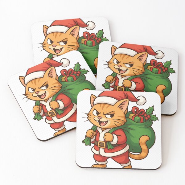 Item preview, santa cat designed and sold by mrkamilus.
