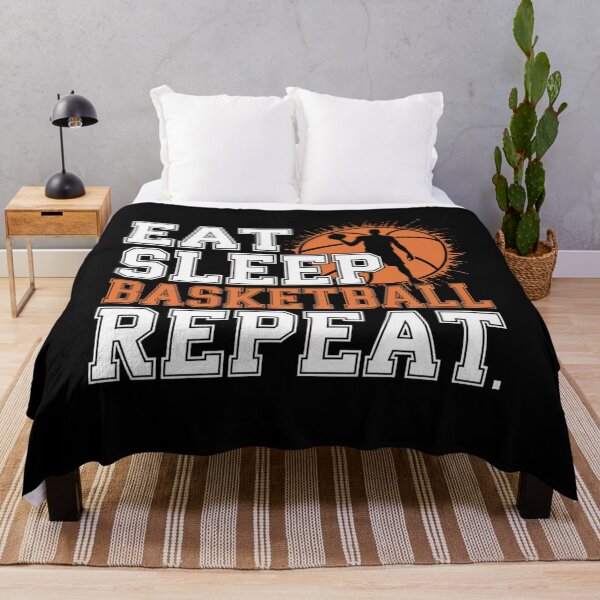 Item preview, Eat Sleep Basketball Repeat Player Art designed and sold by flagylART.