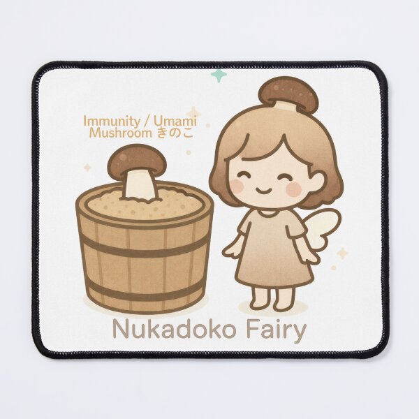 Item preview, Nukadoko Fairy – Mushroom Edition | Cute Japanese Fermentation Art designed and sold by Yohei-Studio.