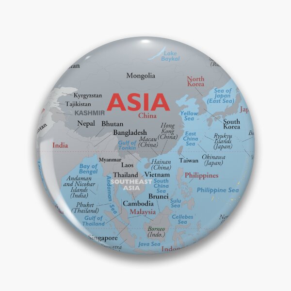 Item preview, Map of Asia – Clear Geographic Overview designed and sold by WorldAtlas.com.