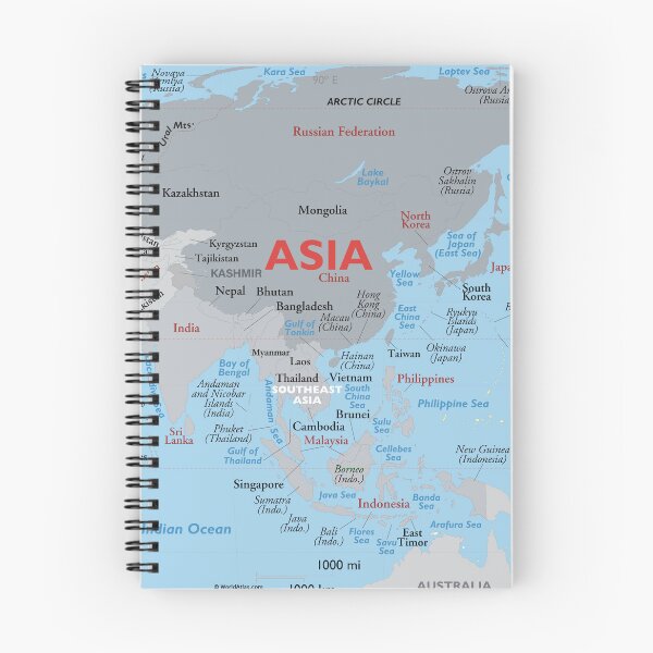 Item preview, Map of Asia – Clear Geographic Overview designed and sold by WorldAtlas.com.
