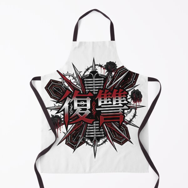Item preview, Sweet Revenge Kanji (復讐) - Crossed Guns & Red Tie Emo design designed and sold by Doorshan.