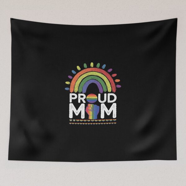 Item preview, Proud Mom LGBT-Q Flag Rainbow Gay Pride Month For Mothers  designed and sold by SyntaxClaw.