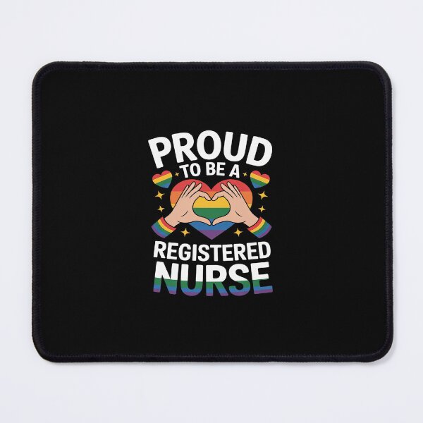 Item preview, Proud To Be A Gay Registered Nurse Rainbow Pride LGBT RN  designed and sold by SyntaxClaw.