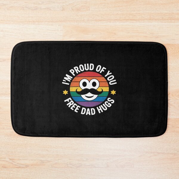 Item preview, Proud Of You Free Dad Hugs Gay Pride Ally LGBTQ Men1 designed and sold by AquaKiev.