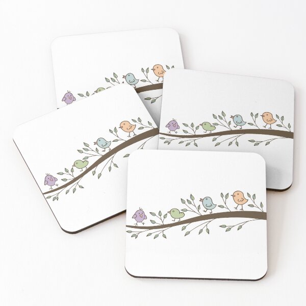 Item preview, Birds on tree branch designed and sold by NataliaVVV.