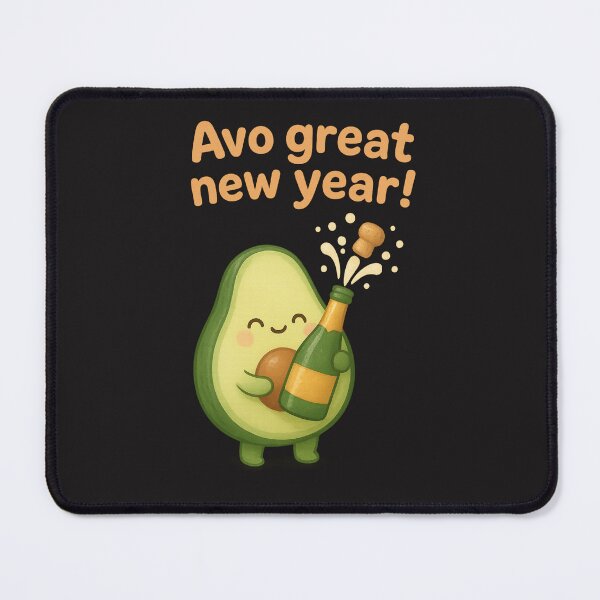 Item preview, Cute Avocado Popping Champagne - Avo Great New Year | New Year Celebration designed and sold by Moons Studio.