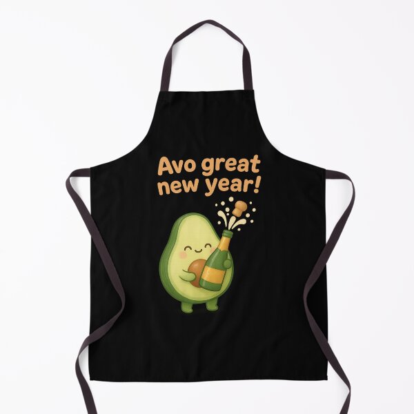 Item preview, Cute Avocado Popping Champagne - Avo Great New Year | New Year Celebration designed and sold by Moons Studio.