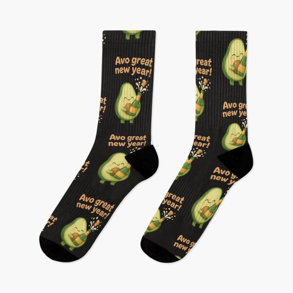Item preview, Cute Avocado Popping Champagne - Avo Great New Year | New Year Celebration designed and sold by Moons Studio.