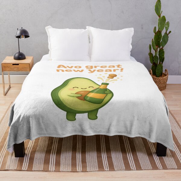 Item preview, Cute Avocado Popping Champagne - Avo Great New Year | New Year Celebration designed and sold by Moons Studio.