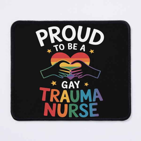 Item preview, Proud To Be A Gay Trauma Nurse Rainbow Pride LGBT designed and sold by AquaKiev.