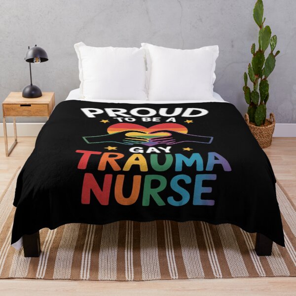 Item preview, Proud To Be A Gay Trauma Nurse Rainbow Pride LGBT  designed and sold by AquaKiev.