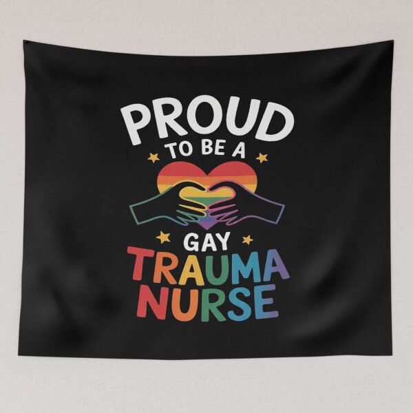 Item preview, Proud To Be A Gay Trauma Nurse Rainbow Pride LGBT  designed and sold by AquaKiev.