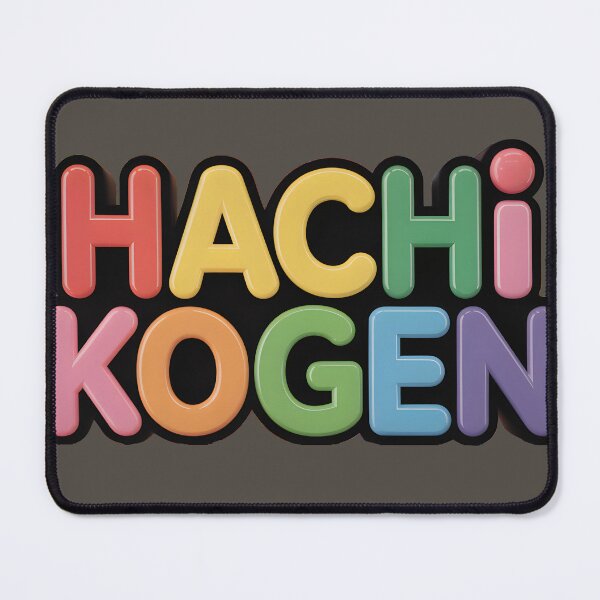 Item preview, Hachi Kogen – Colourful Bubble Typography Ski Resort Design designed and sold by tokyojeff.
