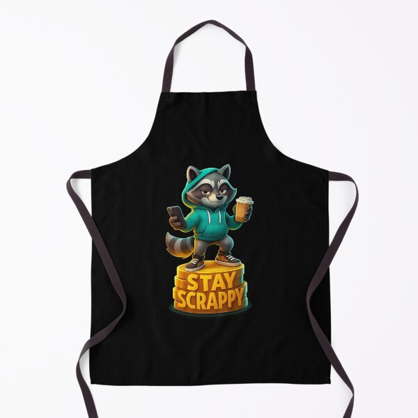 Item preview, Stay Scrappy Raccoon - Funny Urban Animal Art designed and sold by MKreative Studio.