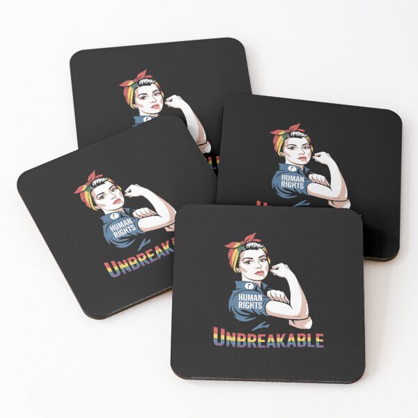 Item preview, Rainbow Gay Unbreakable Human Rights LGBTQ Pride Flag Women  designed and sold by AquaKiev.