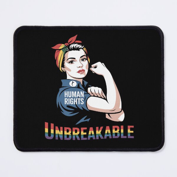 Item preview, Rainbow Gay Unbreakable Human Rights LGBTQ Pride Flag Women designed and sold by AquaKiev.