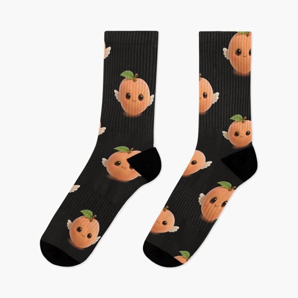 Artikelvorschau, Niedlicher Engel-Pfirsich mit Flügeln | Kawaii-Fruchtkunst entworfen und verkauft von Moons Studio.