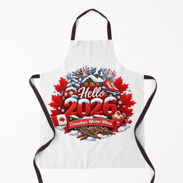 Item preview, Hello 2026 Canadian Winter Vibes – New Year's Winter Canada Maple Leaf designed and sold by mocci10.