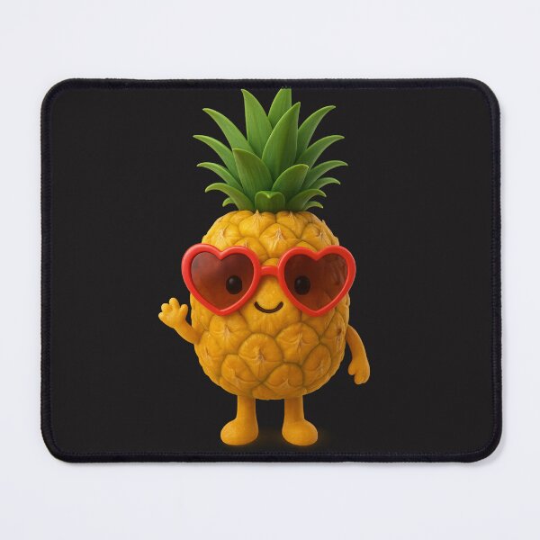 Item preview, Cute Pineapple with Heart Sunglasses | Kawaii Summer Fruit Art designed and sold by Moons Studio.