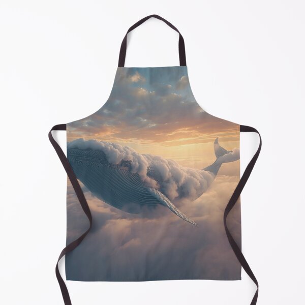 Item preview, Fantasy Whale Floating in Golden Skies designed and sold by Wonderful Designs.