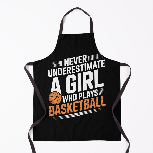 Item preview, Never Underestimate a Girl Who Plays Basketball Quote designed and sold by flagylART.