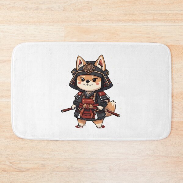 Item preview, Kawaii Shiba Inu Samurai with Sparkles – Cute Japanese Warrior Dog Art designed and sold by OsasChild.