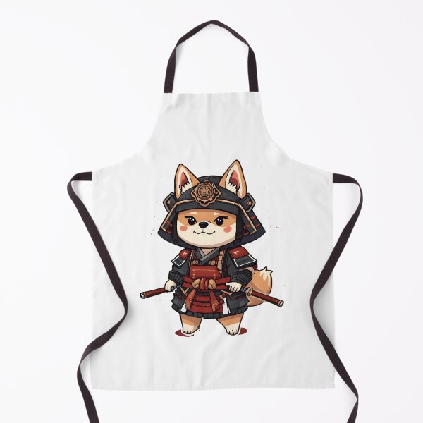Item preview, Kawaii Shiba Inu Samurai with Sparkles – Cute Japanese Warrior Dog Art designed and sold by OsasChild.
