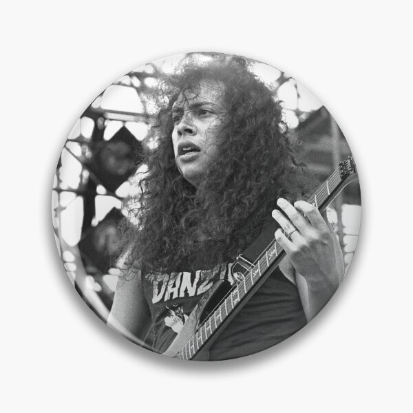 Item preview, Kirk Hammett - BW Photograph designed and sold by ConcertImages.