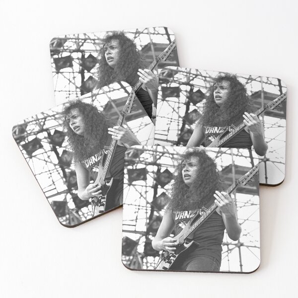 Item preview, Kirk Hammett - BW Photograph designed and sold by ConcertImages.