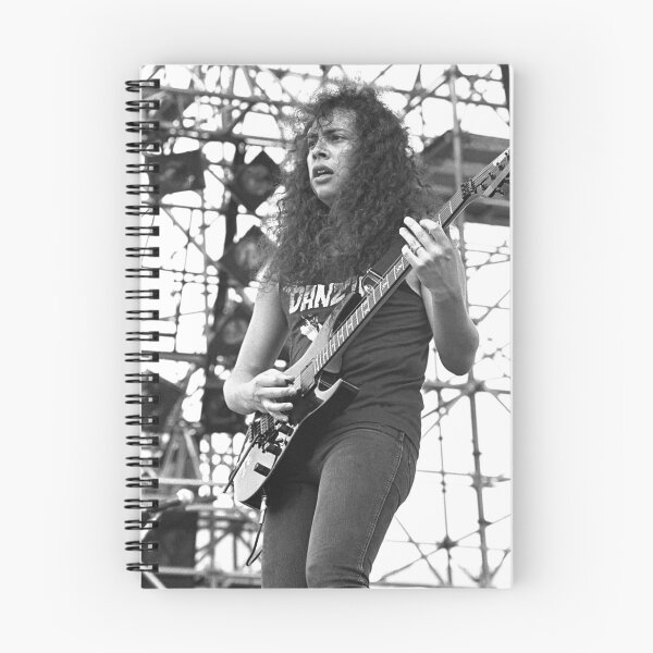 Item preview, Kirk Hammett - BW Photograph designed and sold by ConcertImages.
