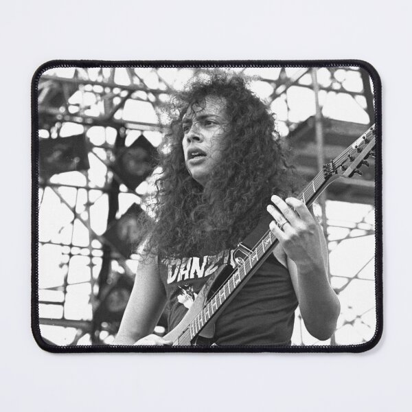 Item preview, Kirk Hammett - BW Photograph designed and sold by ConcertImages.