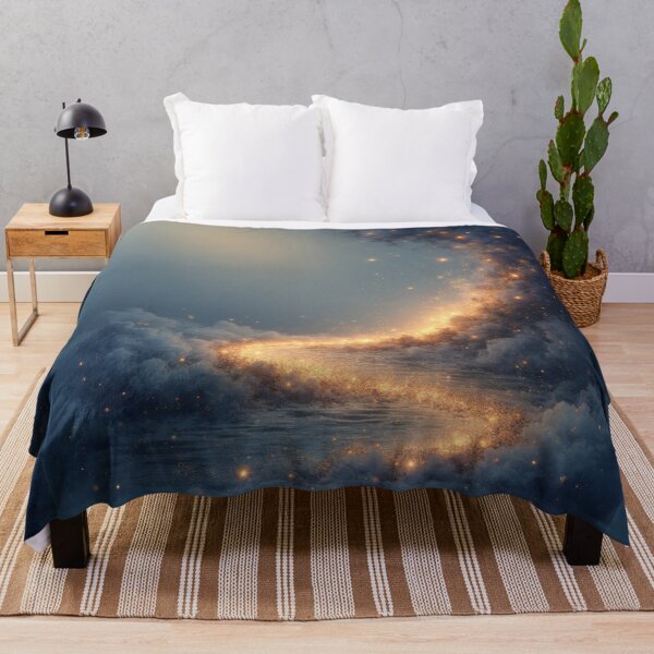 Item preview, Stardust River: Cosmic Golden Cloud Nebula designed and sold by SebastianSpace.