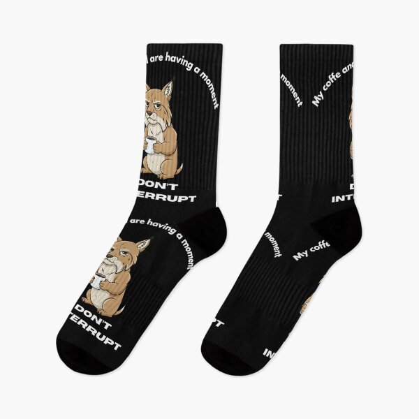 Item preview, My coffe and I are having a moment. Don't interrupt! (Lynx) designed and sold by KesekDesigns.