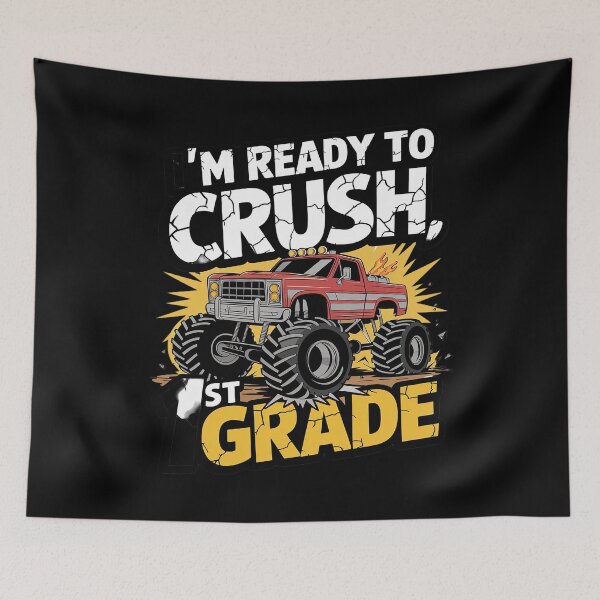 Item preview, Ready to Crush 1st Grade Back to School Boys  designed and sold by AquaKiev.
