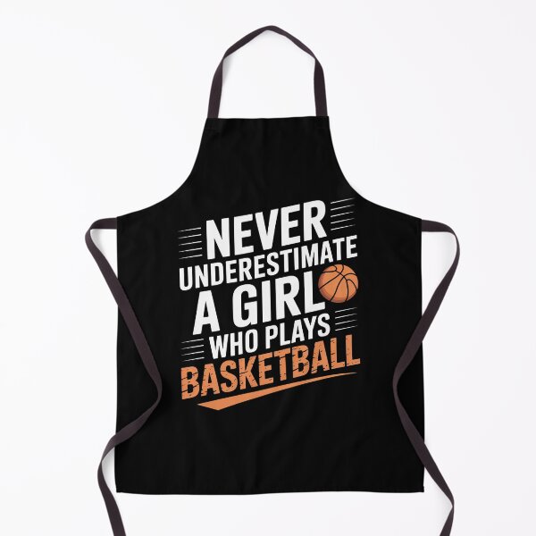 Item preview, Never Underestimate a Girl Who Plays Basketball Quote designed and sold by flagylART.