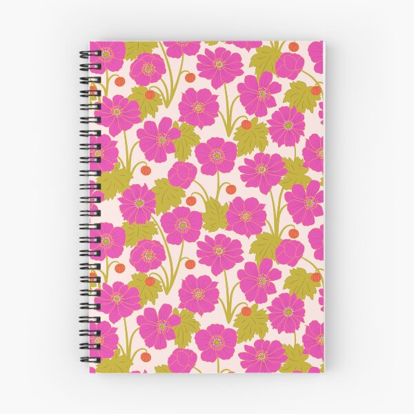 Item preview, Japanese Anemone Hot Pink Flowers designed and sold by TrilbyWorks.