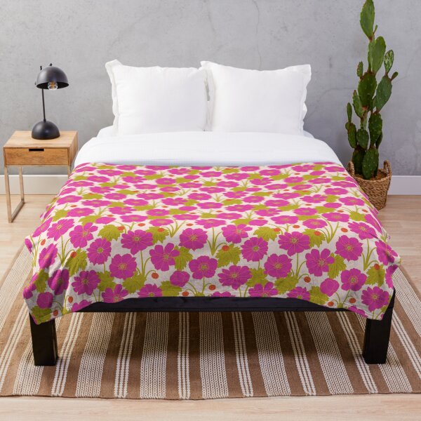 Item preview, Japanese Anemone Hot Pink Flowers designed and sold by TrilbyWorks.