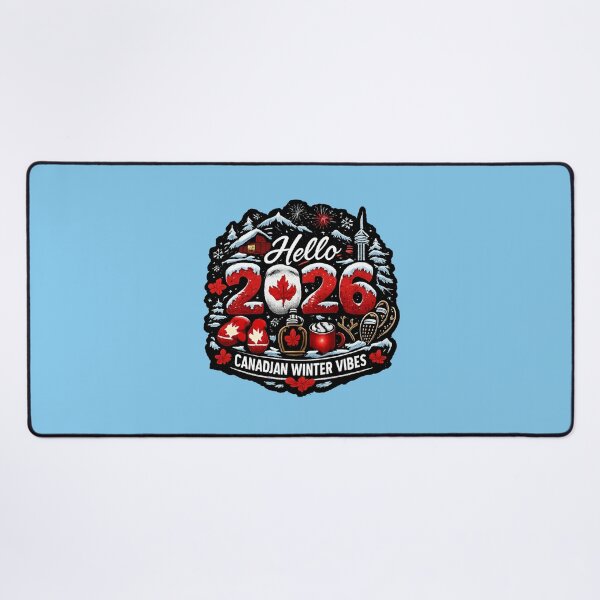 Item preview, Hello 2026 Canadian Winter Vibes – Maple Leaf, Snow & New Year Canada designed and sold by mocci10.