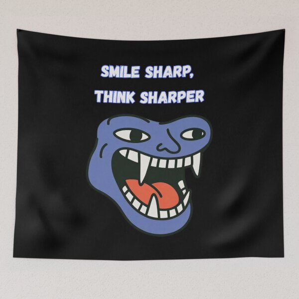 Item preview, Smile Sharp, Think Sharper. designed and sold by mirciashop.