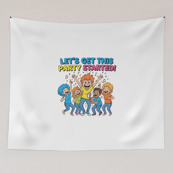 Item preview, Party Started Fun Cartoon Illustration designed and sold by CELESTIAL©️.