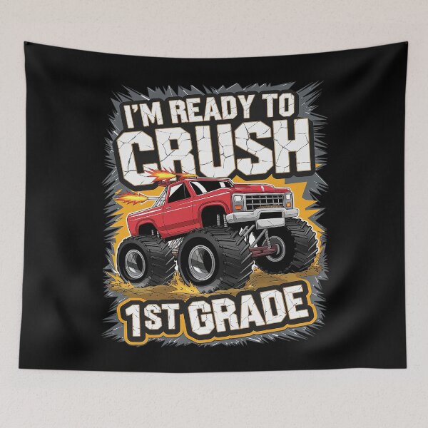 Item preview, Ready to Crush 1st Grade Back to School Boys  designed and sold by AquaKiev.