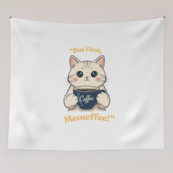 Item preview, But First, Meowffee designed and sold by Bluerange27.