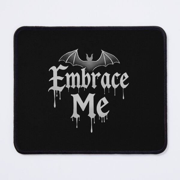 Item preview, Embrace Me Vampire Meme – Masquerade Gaming Fan Funny Quote (Black & White) designed and sold by SlightlyUnreal.