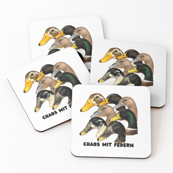 Item preview, Chaos with feathers – Seven Runner Ducks Illustration designed and sold by chaosfedern2025.